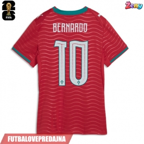 Lacne Ženy Futbalové dres Portugalsko Bernardo Silva #10 MS 2026 Krátky Rukáv - Domáci